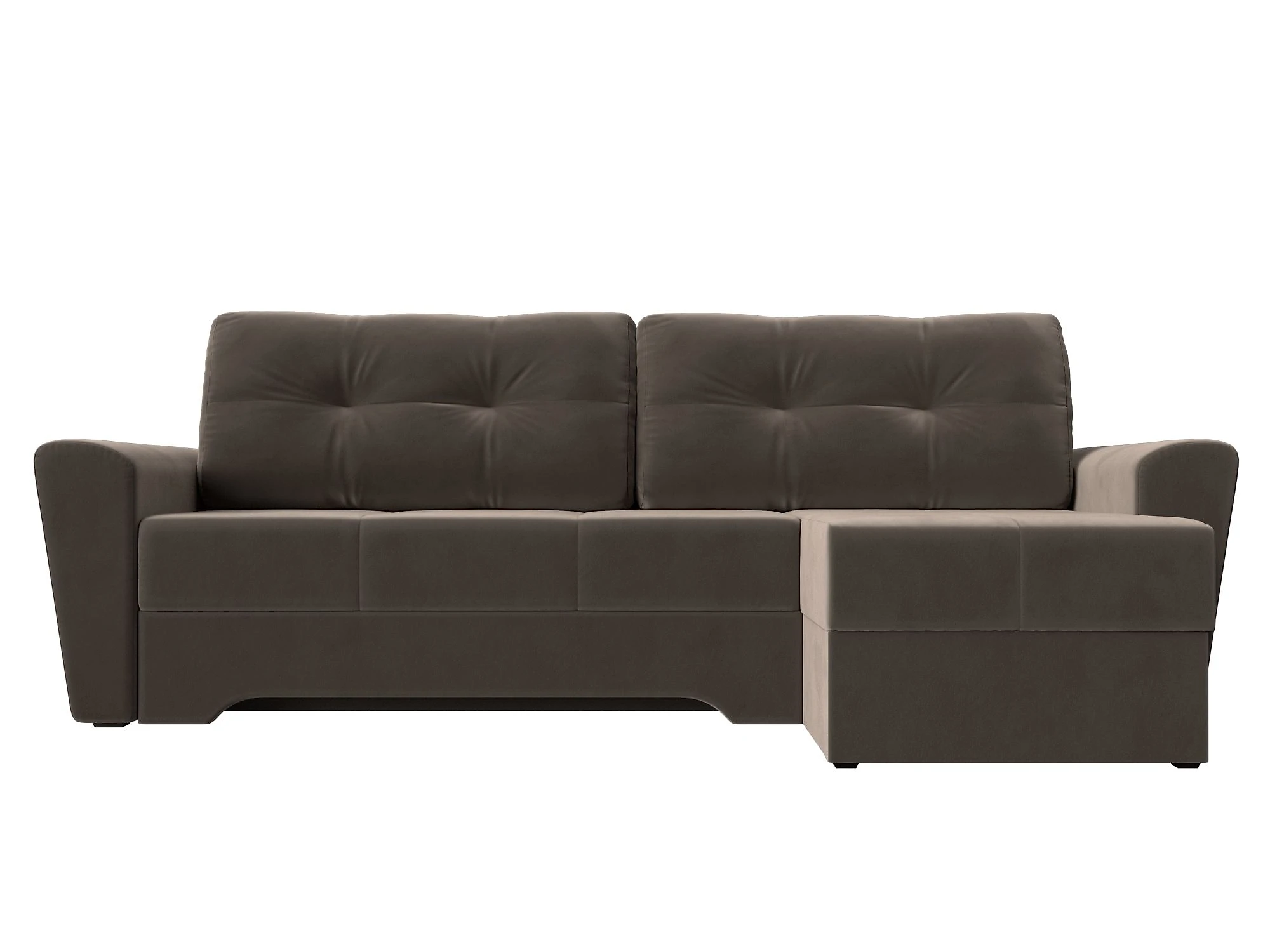 Угловой диван из велюра Амстердам Плюш Дизайн 4