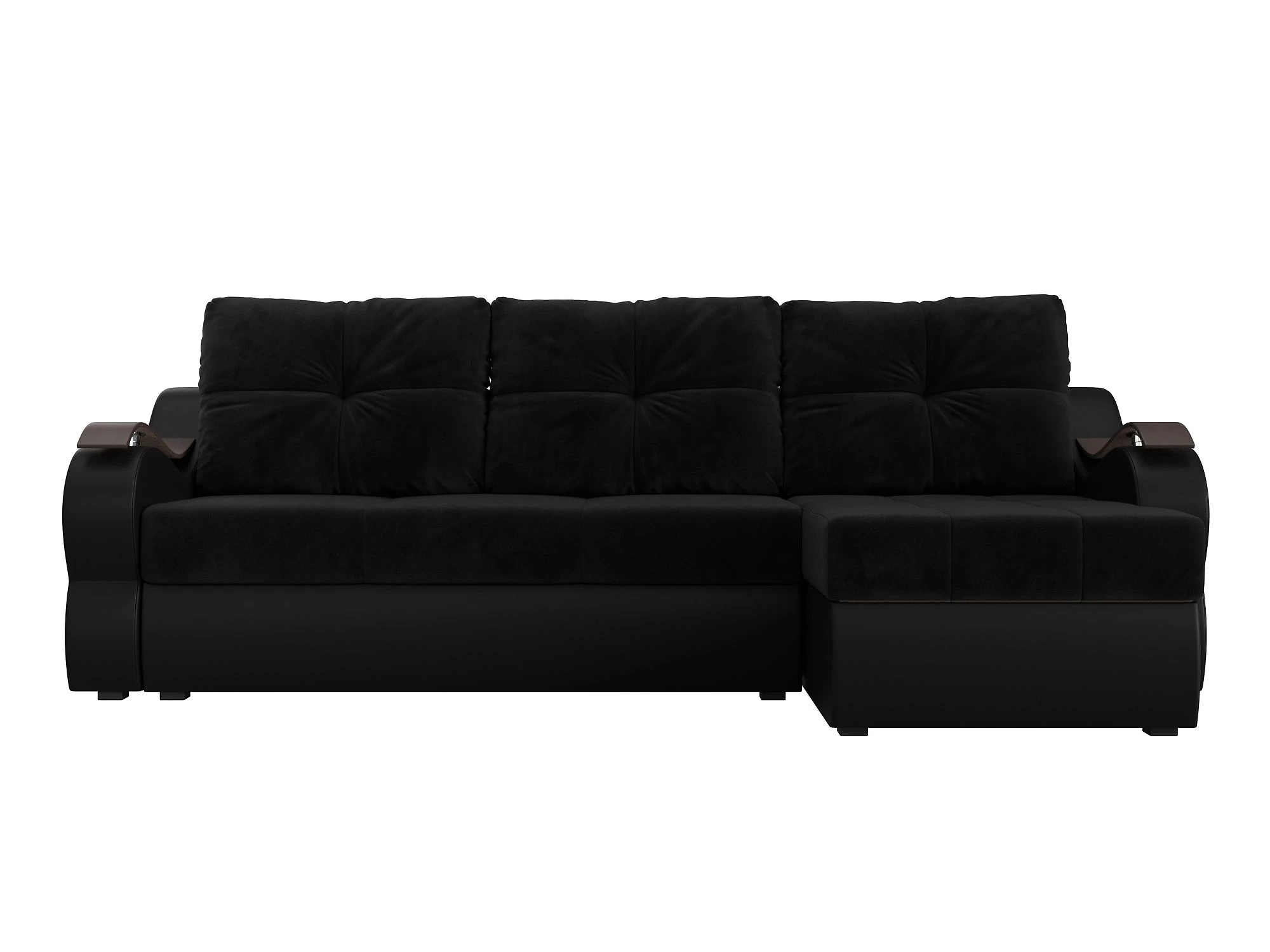 Угловой диван с полкой Меркурий Плюш Дизайн 7