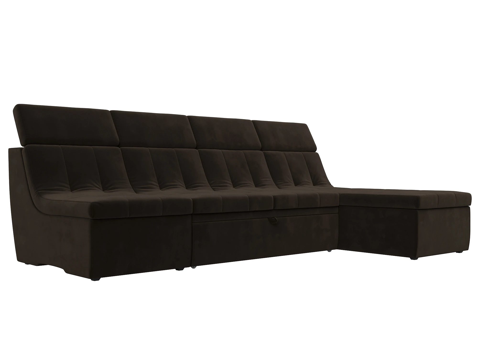 Коричневый модульный диван Холидей Люкс Дизайн 5