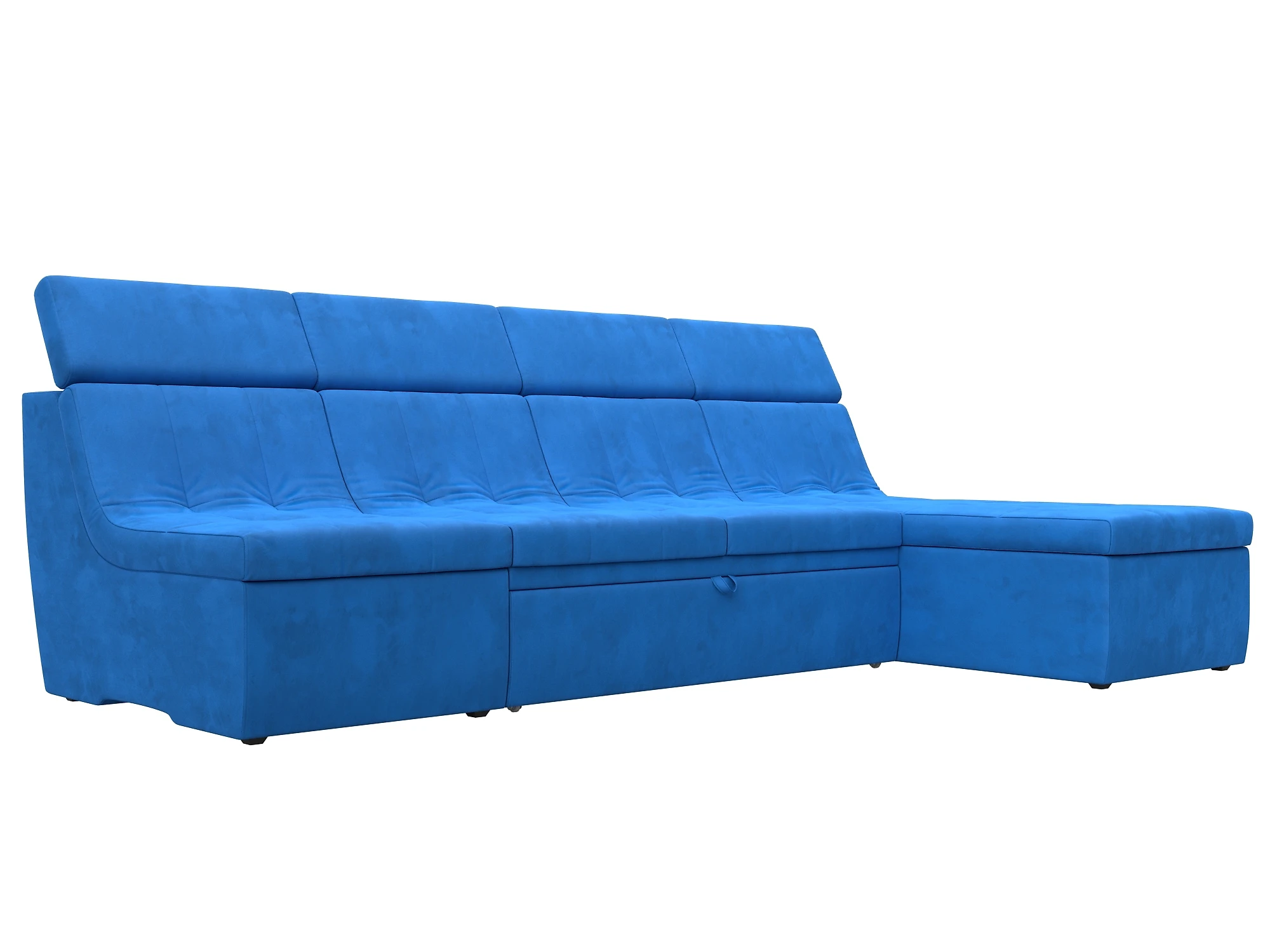 Модульный диван из велюра  Холидей Люкс Плюш Дизайн 6