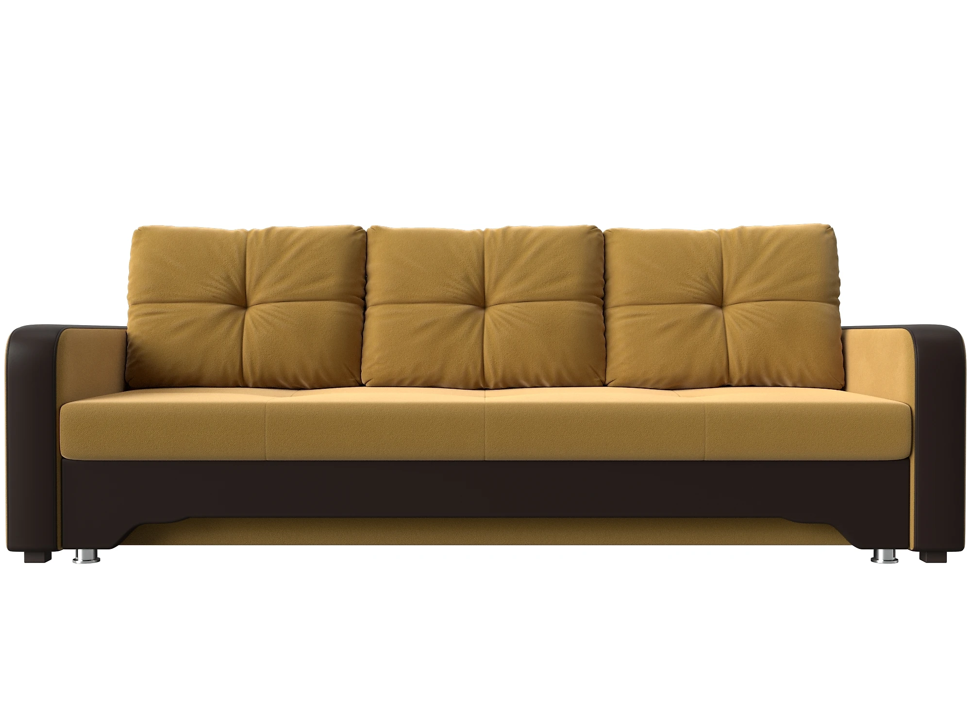 горчичный диван Ник-3 Дизайн 17