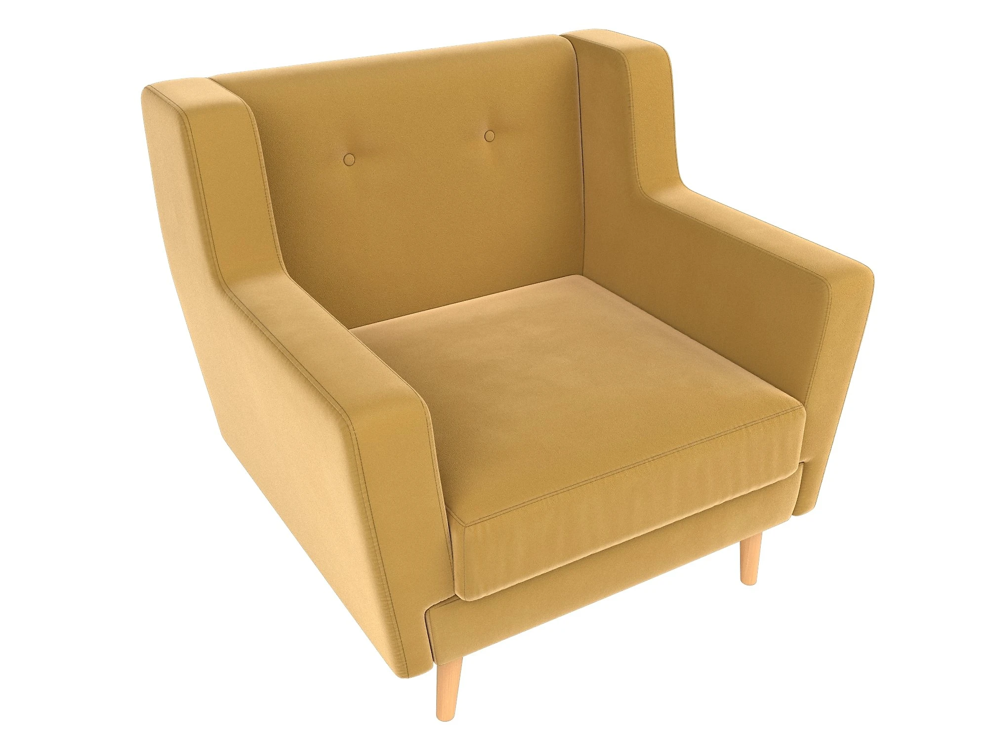 кресло желтого цвета Брайтон Дизай-2