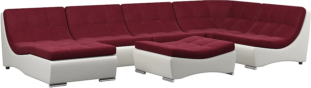 Модульный диван с оттоманкой  Монреаль-7 Марсал
