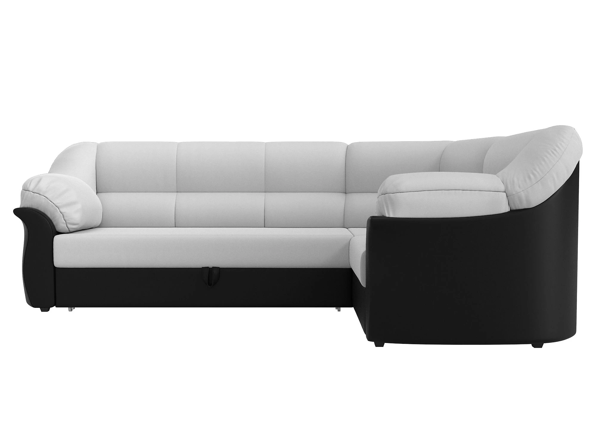 Чёрный угловой диван Карнелла Дизайн 8
