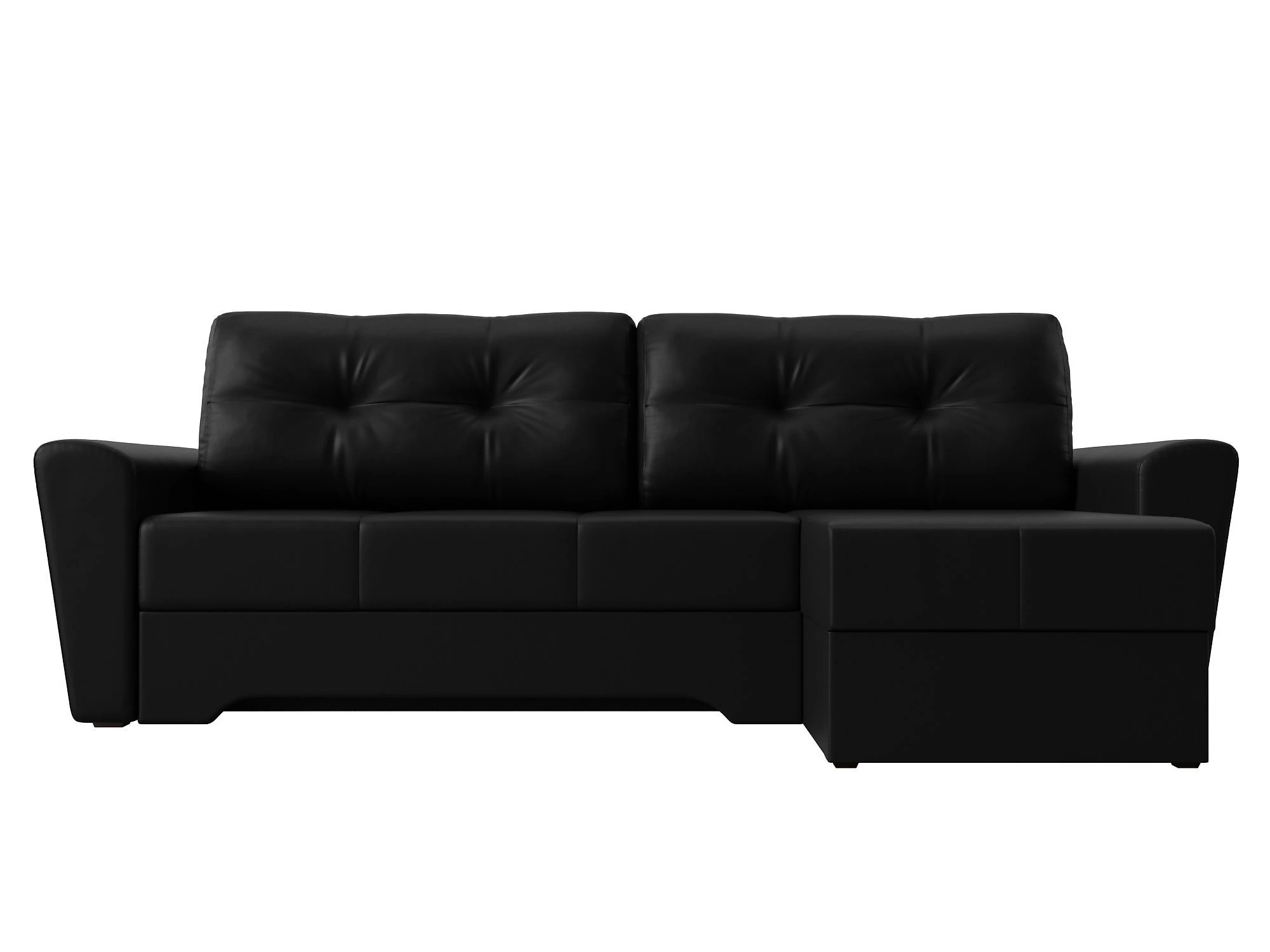 Чёрный угловой диван Амстердам Дизайн 19