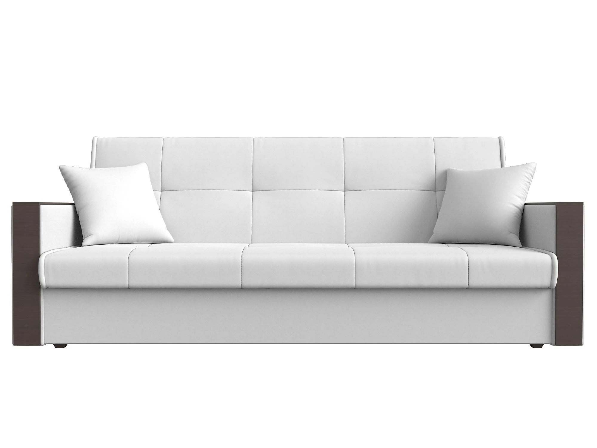 Белый прямой диван Валенсия Дизайн 7 книжка