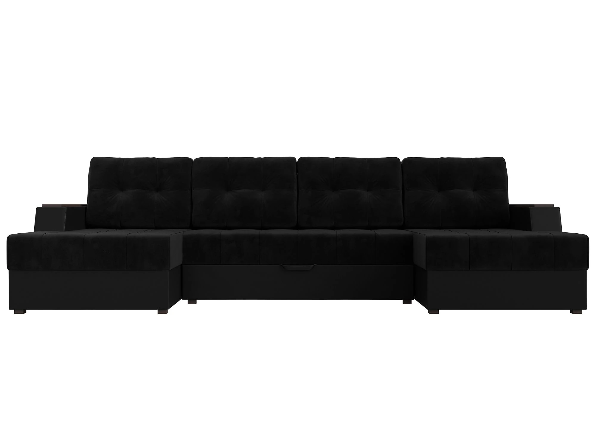 Модульный диван из велюра  Эмир-П Плюш Дизайн 24