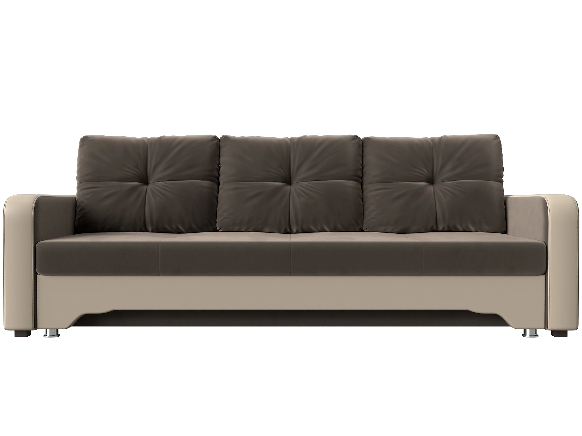 Тканевый прямой диван Ник-3 Плюш Дизайн 5