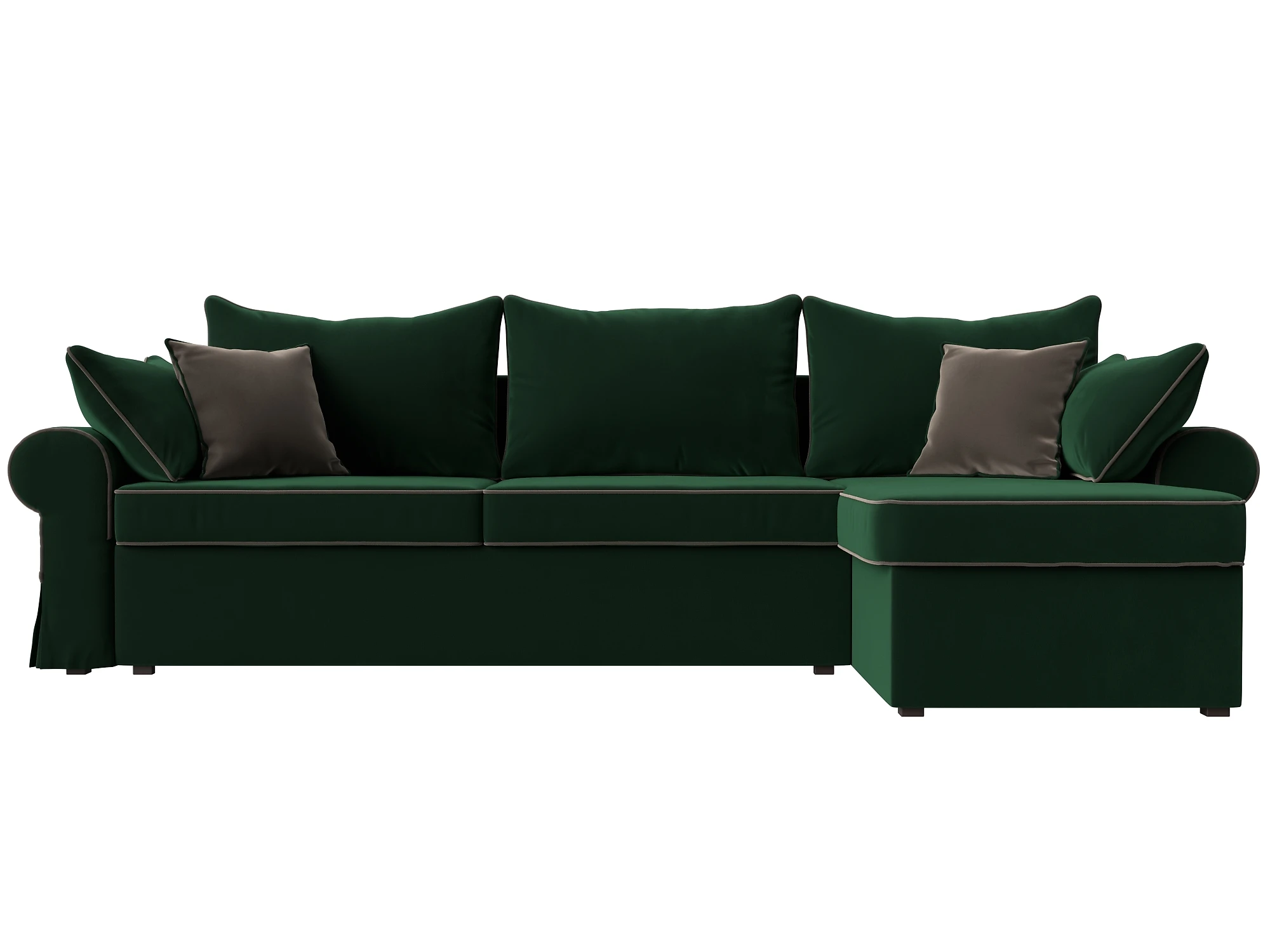 Угловой диван для ежедневного сна Элис Плюш Дизайн 8