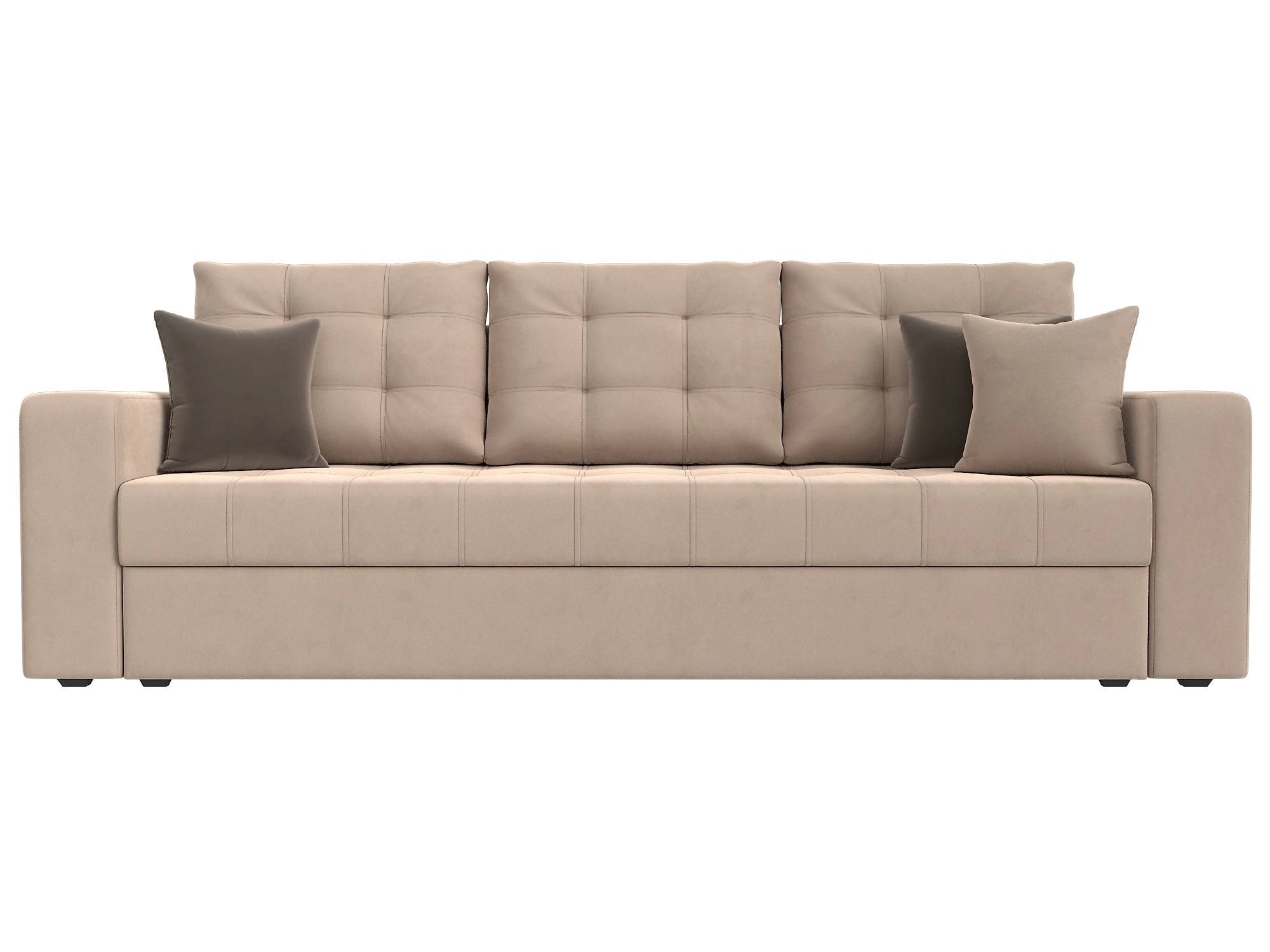 Бежевый диван-кровать Ливерпуль Плюш Дизайн 1