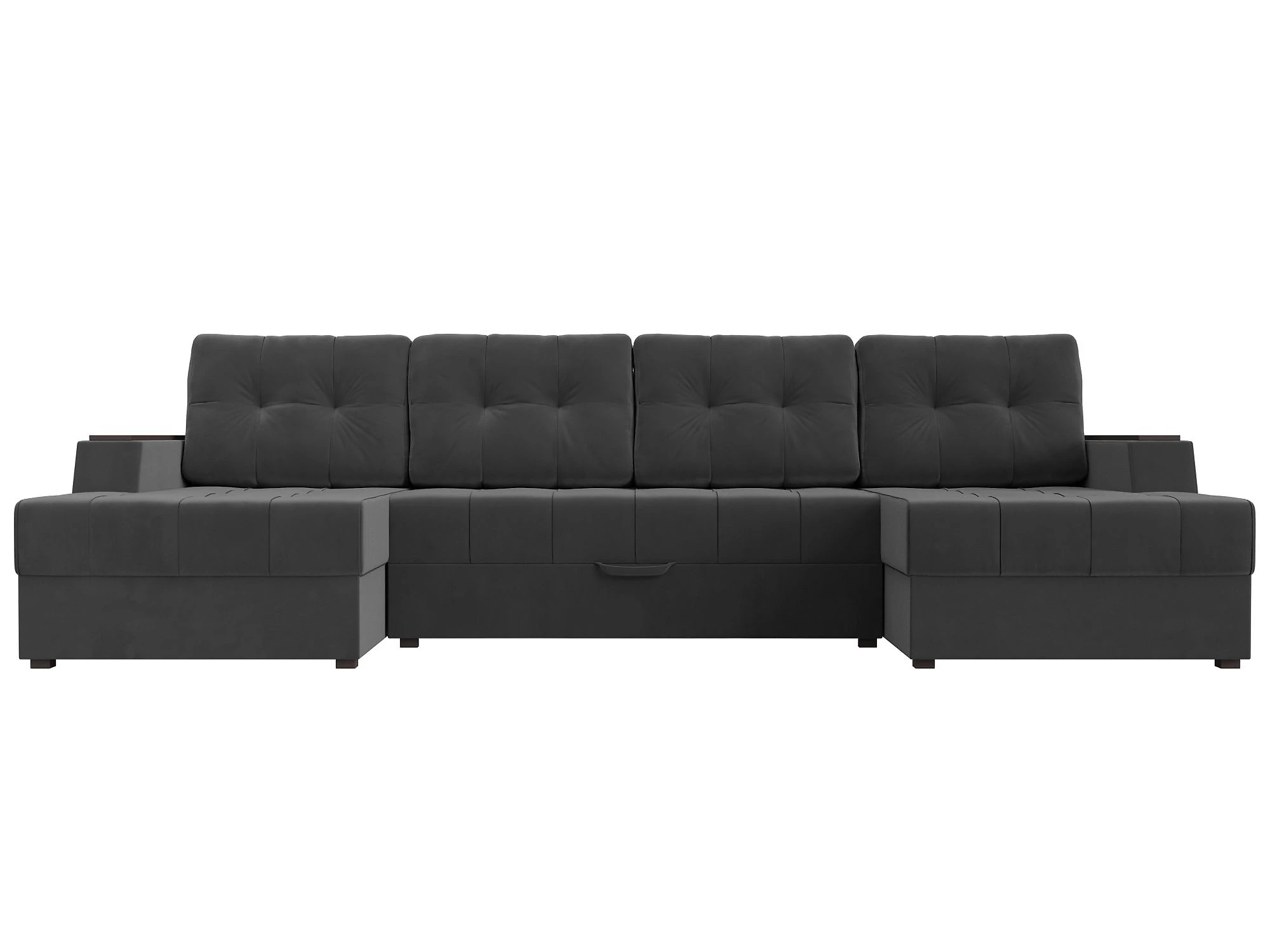 Угловой диван с канапе Эмир-П Плюш Дизайн 5