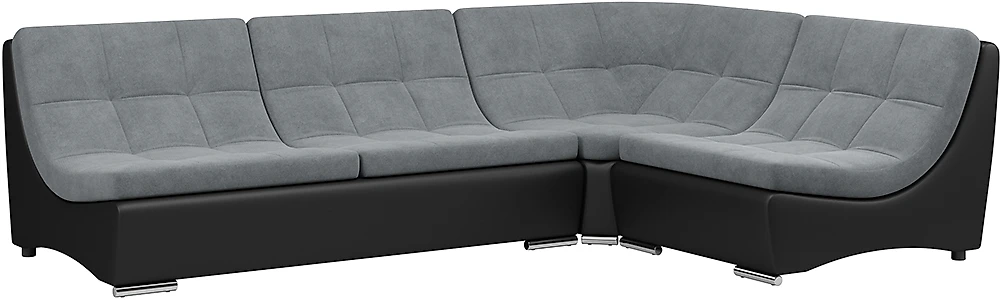 Угловой диван для офиса Монреаль-4 Плюш Графит