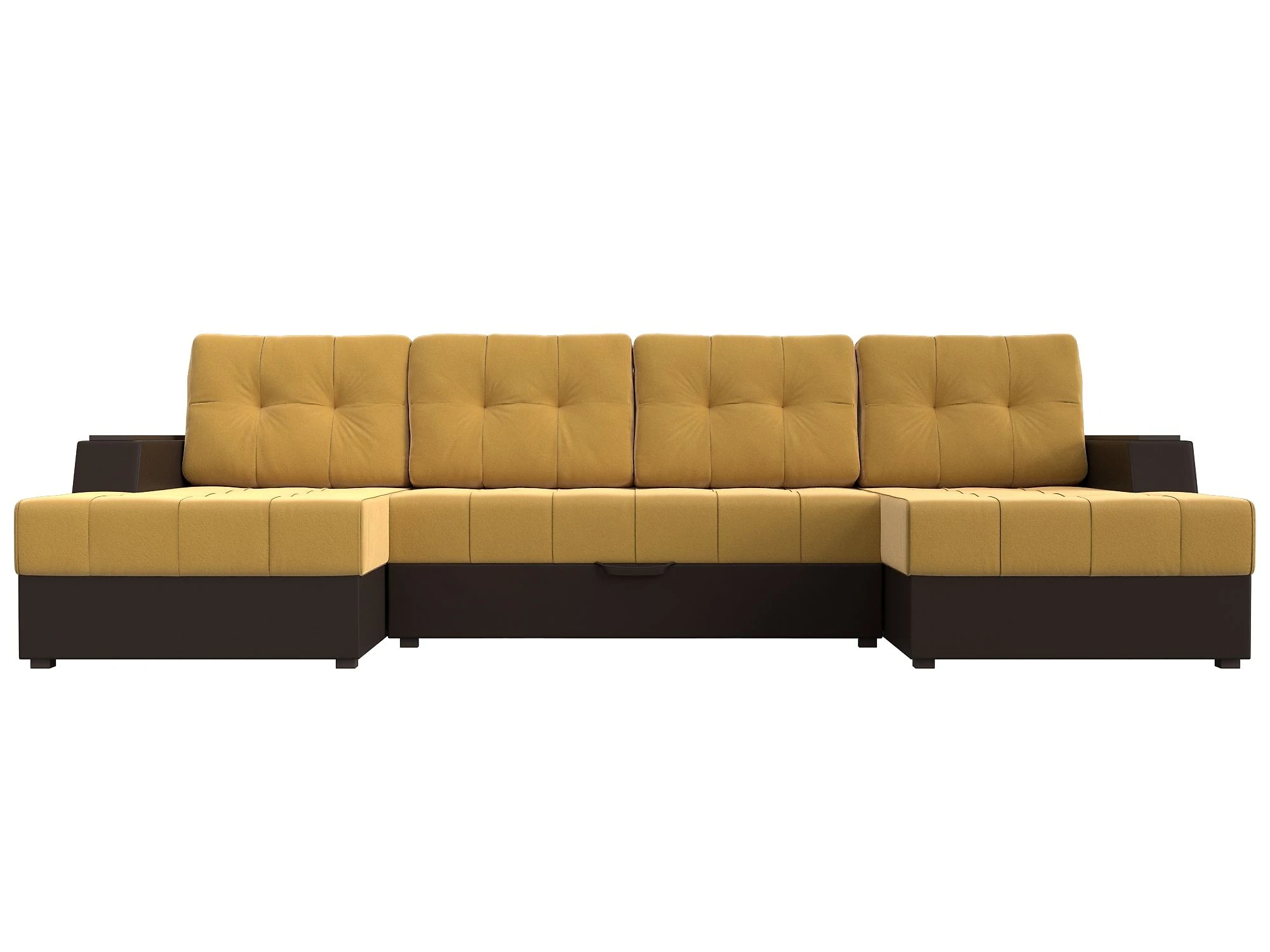 Коричневый модульный диван Эмир-П Дизайн 36