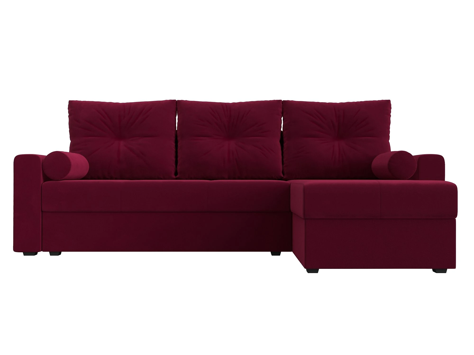 Угловой диван красный Верона Лайт Дизайн 4
