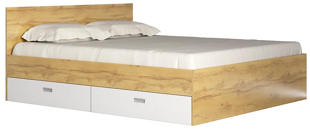 Кровать из ЛДСП  Виктория-1-160 Дизайн-1