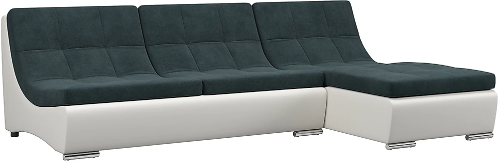 Модульный диван из велюра  Монреаль-1 Индиго