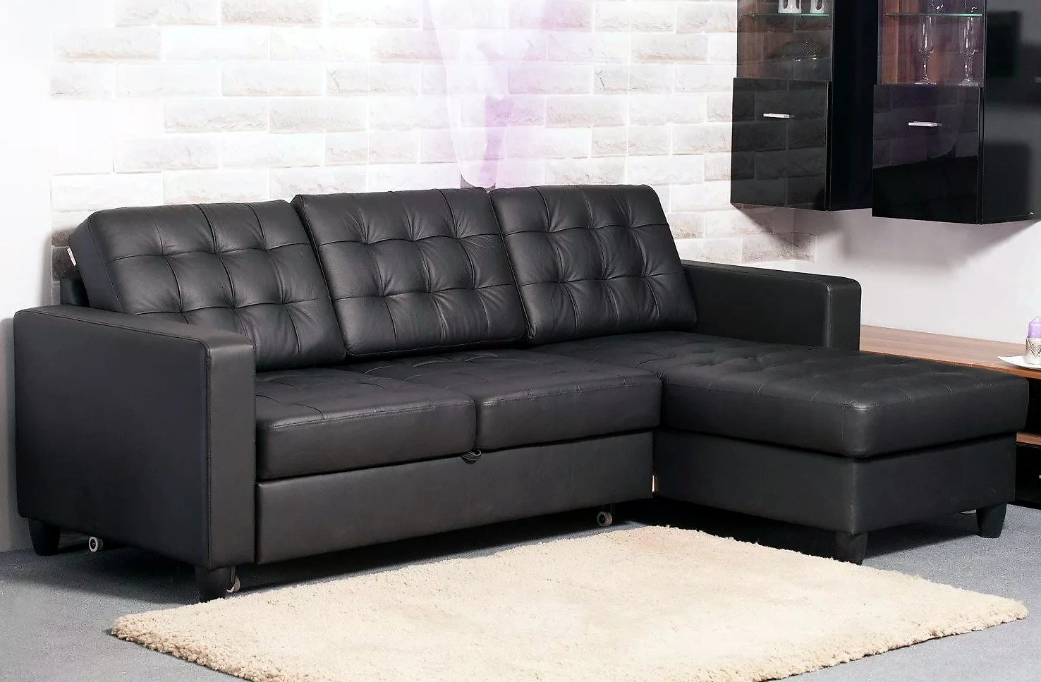 Угловой диван для офиса кожаный Камелот Дизайн 3