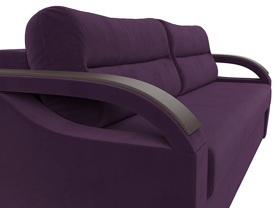 Прямой диван из велюра  Форсайт Плюш Фиолет