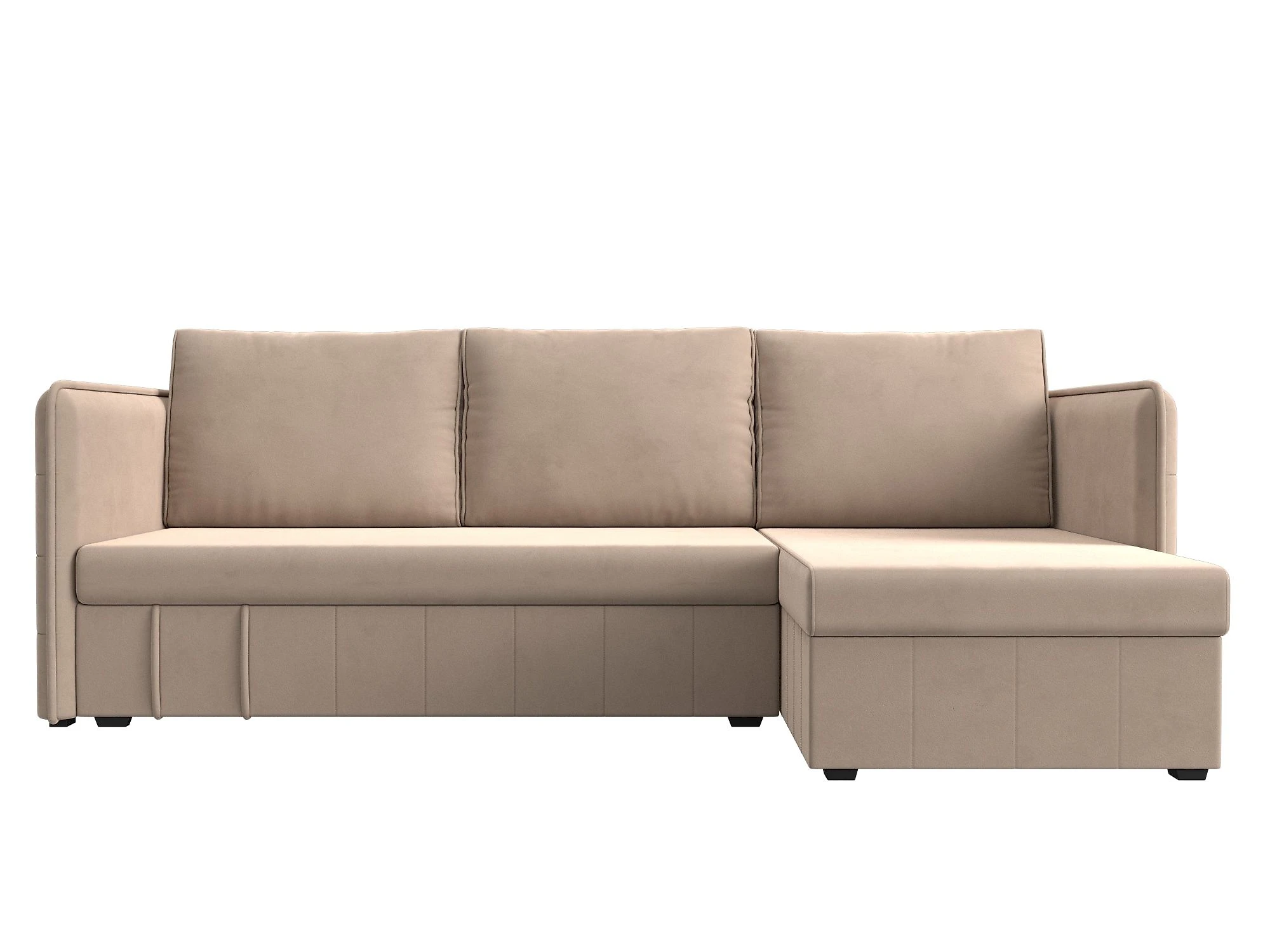 Угловой диван 210 см Слим Плюш Дизайн 1