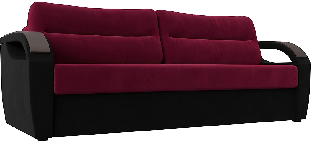 диван со спальным местом 140х200 Форсайт Вельвет Бордо-Блэк