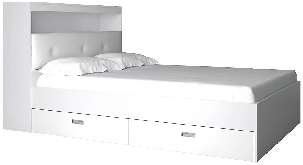 Низкая кровать Виктория-3-140 Дизайн-2