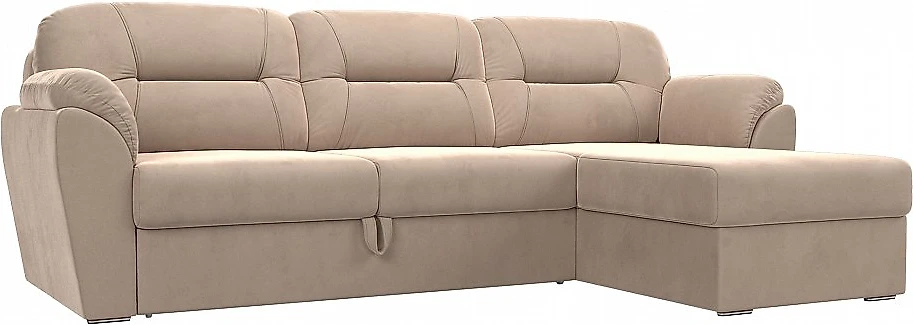 Угловой диван в классическом стиле Бостон Плюш Беж