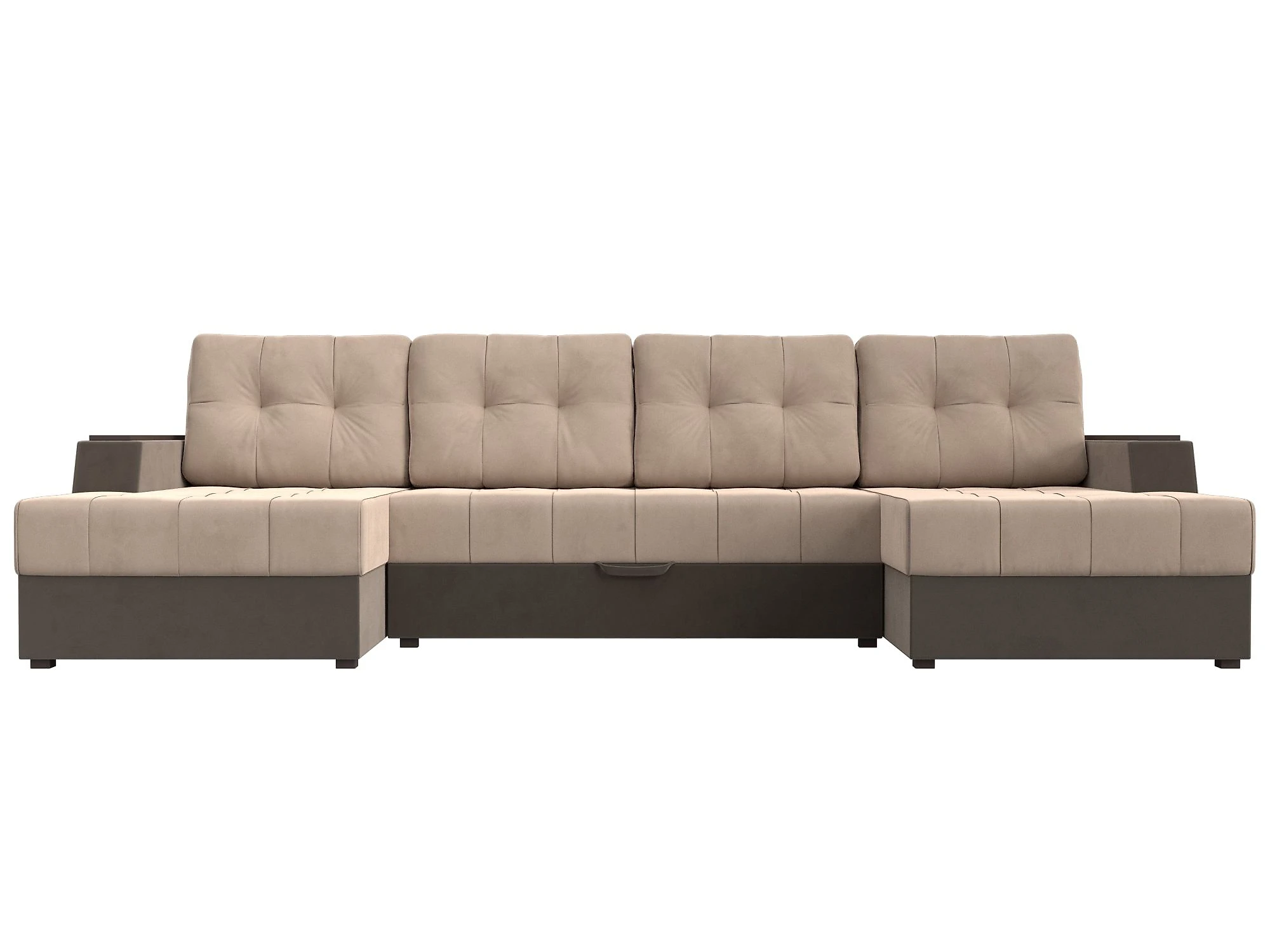 Угловой диван с канапе Эмир-П Плюш Дизайн 9
