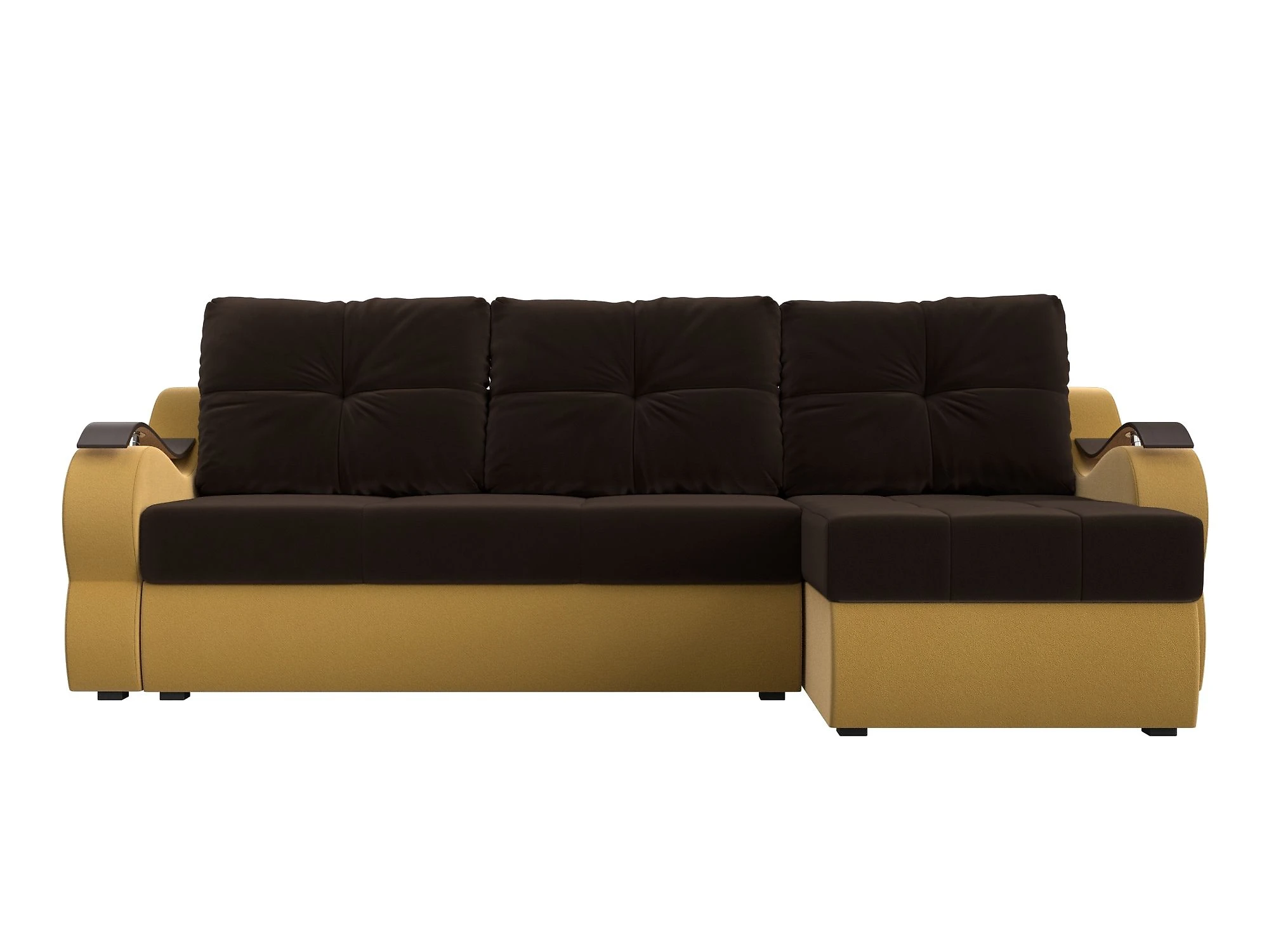 Жёлтый угловой диван  Меркурий Дизайн 18