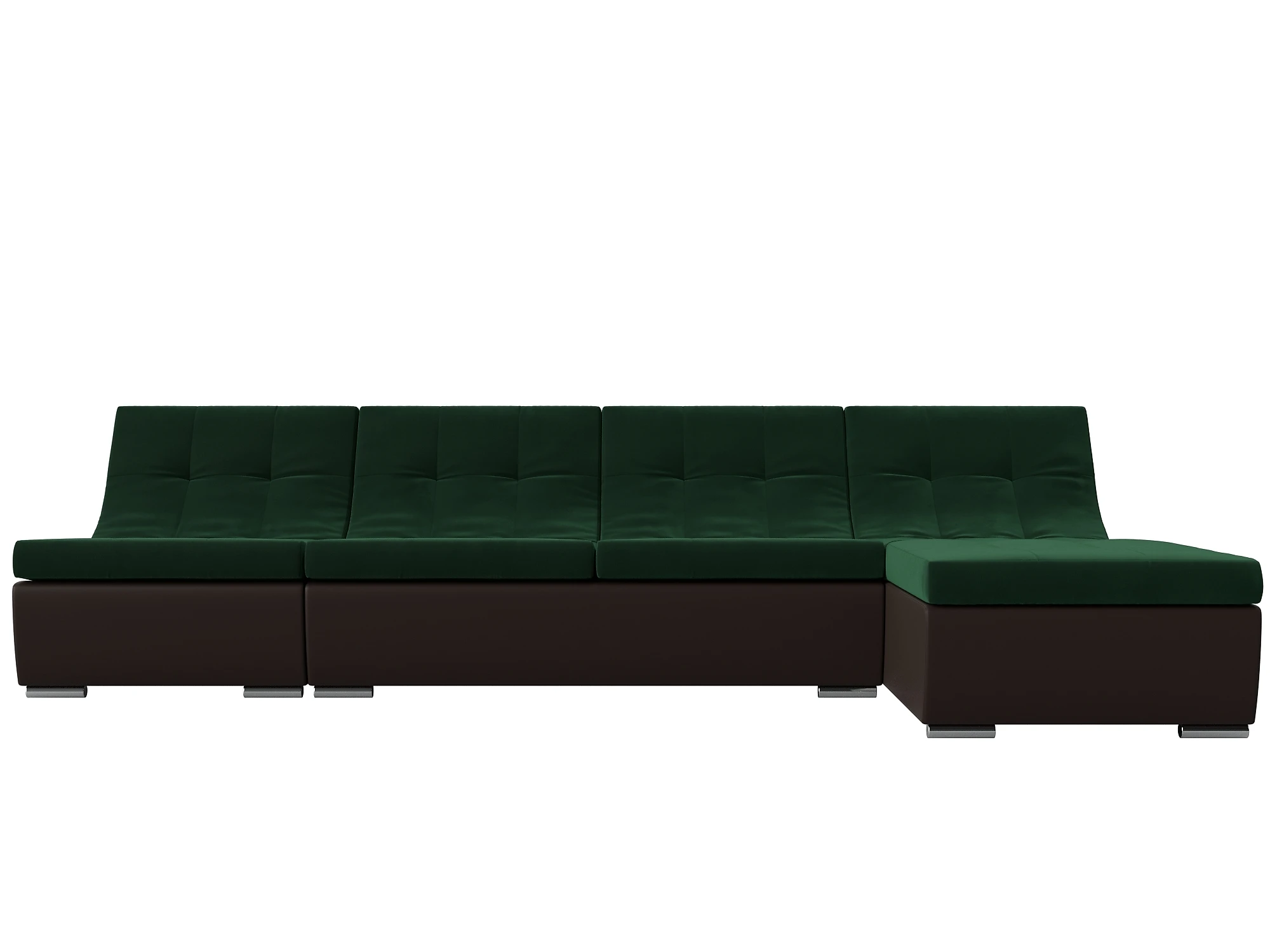 угловой диван с оттоманкой Монреаль Плюш Дизайн 5