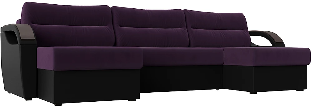 Угловой диван для гостиной Форсайт Микс Плюш 7