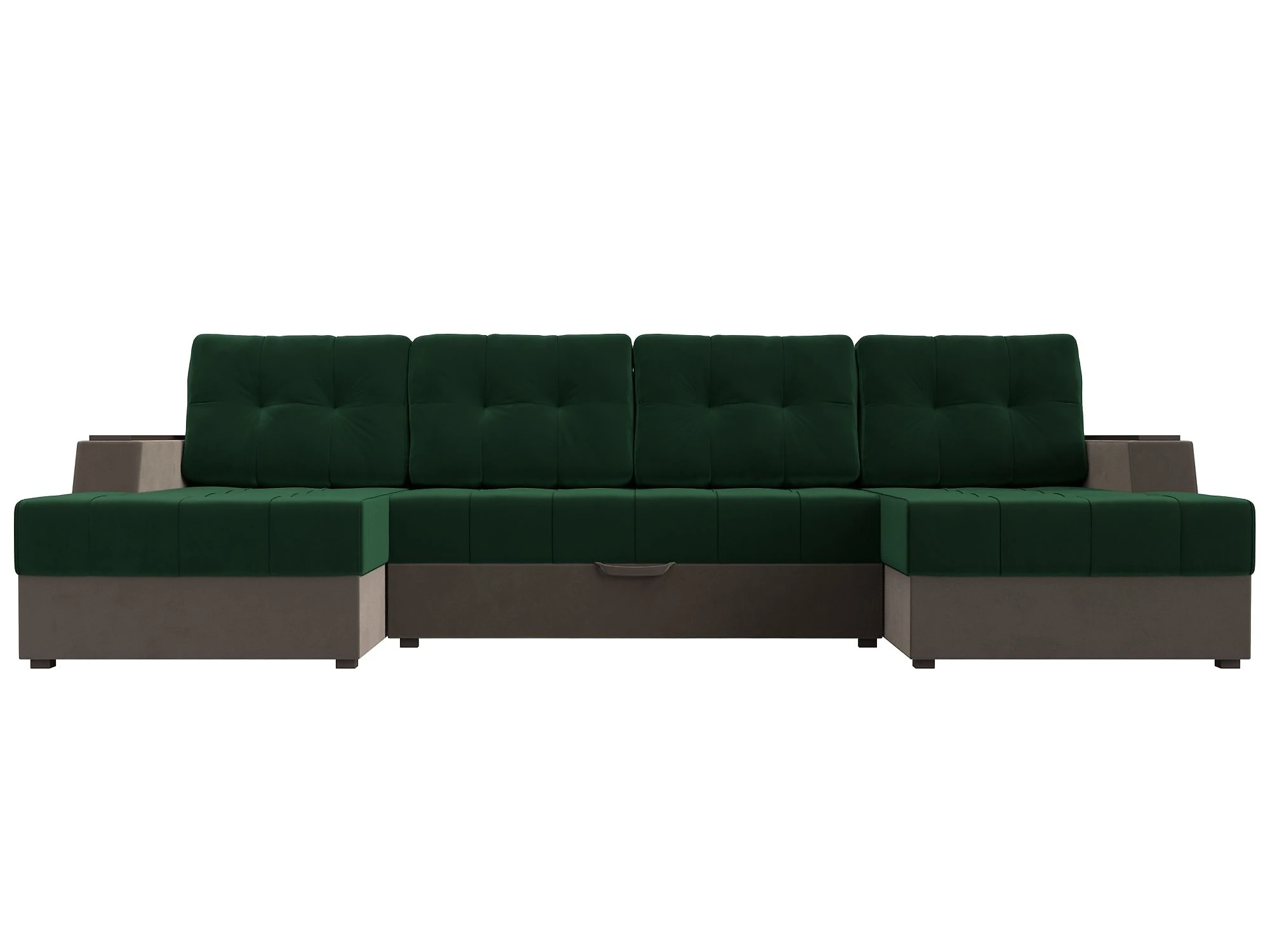 Модульный диван из велюра  Эмир-П Плюш Дизайн 11