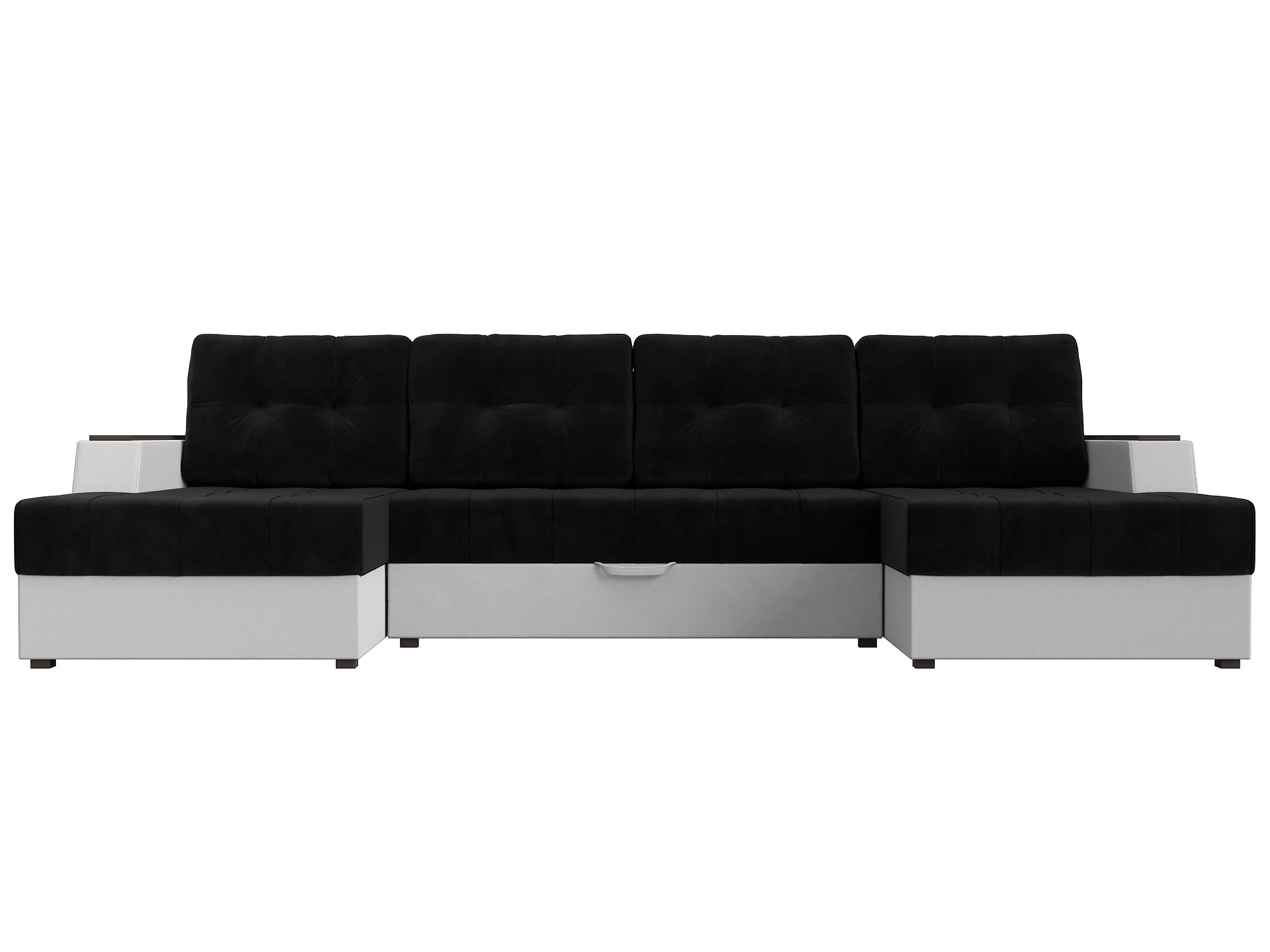 Модульный диван с оттоманкой  Эмир-П Плюш Дизайн 25