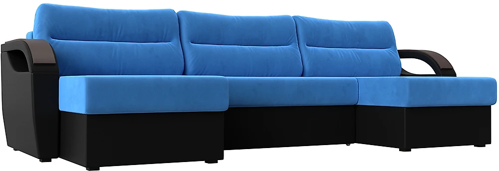 Угловой диван для гостиной Форсайт Микс Плюш 3