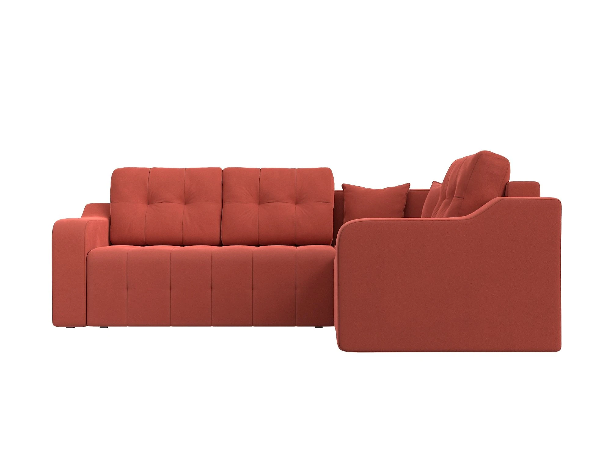 Угловой диван красный Кембридж Дизайн 4