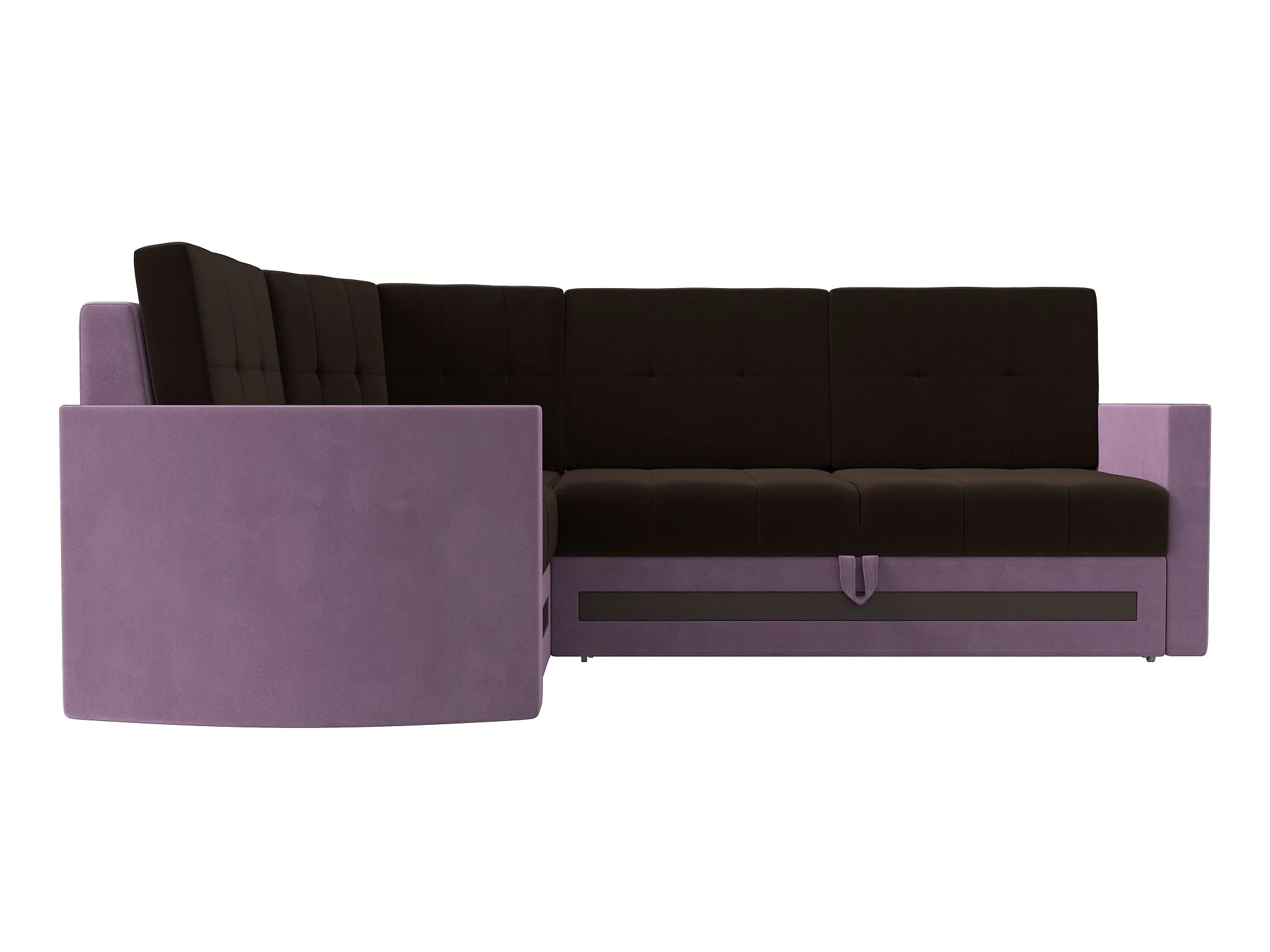 Угловой диван фиолетовый Белла Дизайн 22