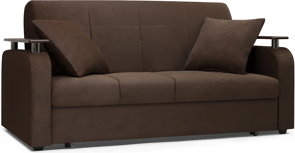 диван с антивандальным покрытием Денвер Плюш Дарк Браун