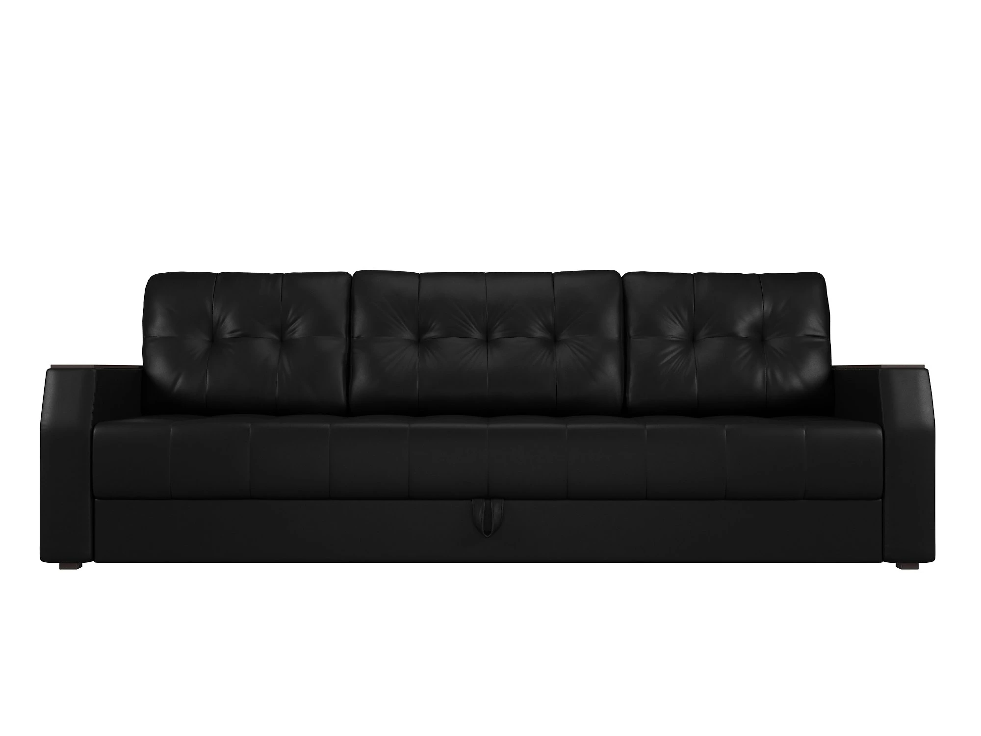 Черный диван еврокнижка Атлантида без стола Дизайн 1