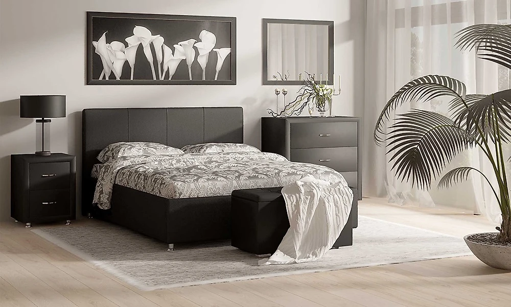 кровать в стиле минимализм Люкс (Prato-3) - Люкс