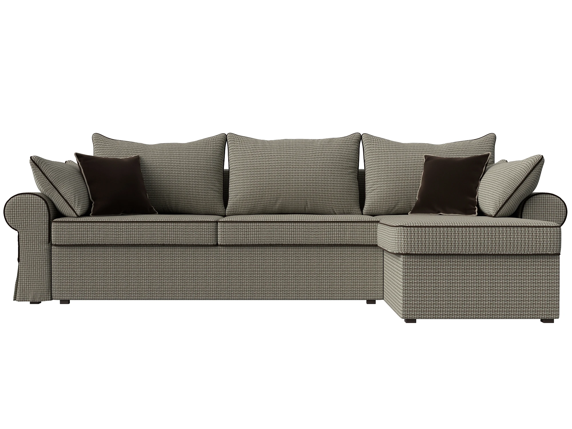  угловой диван из рогожки Элис Дизайн 14