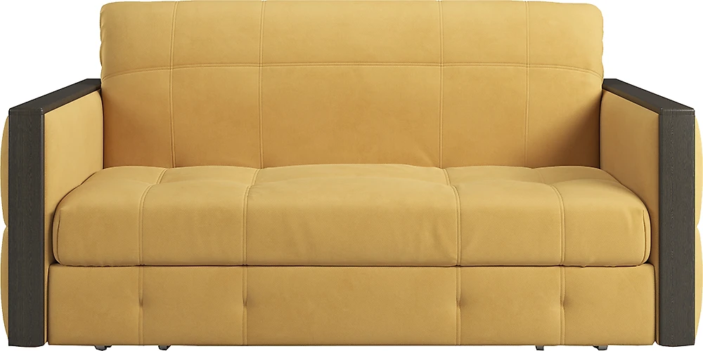 Жёлтый детский диван Соренто-3 Плюш Мастард