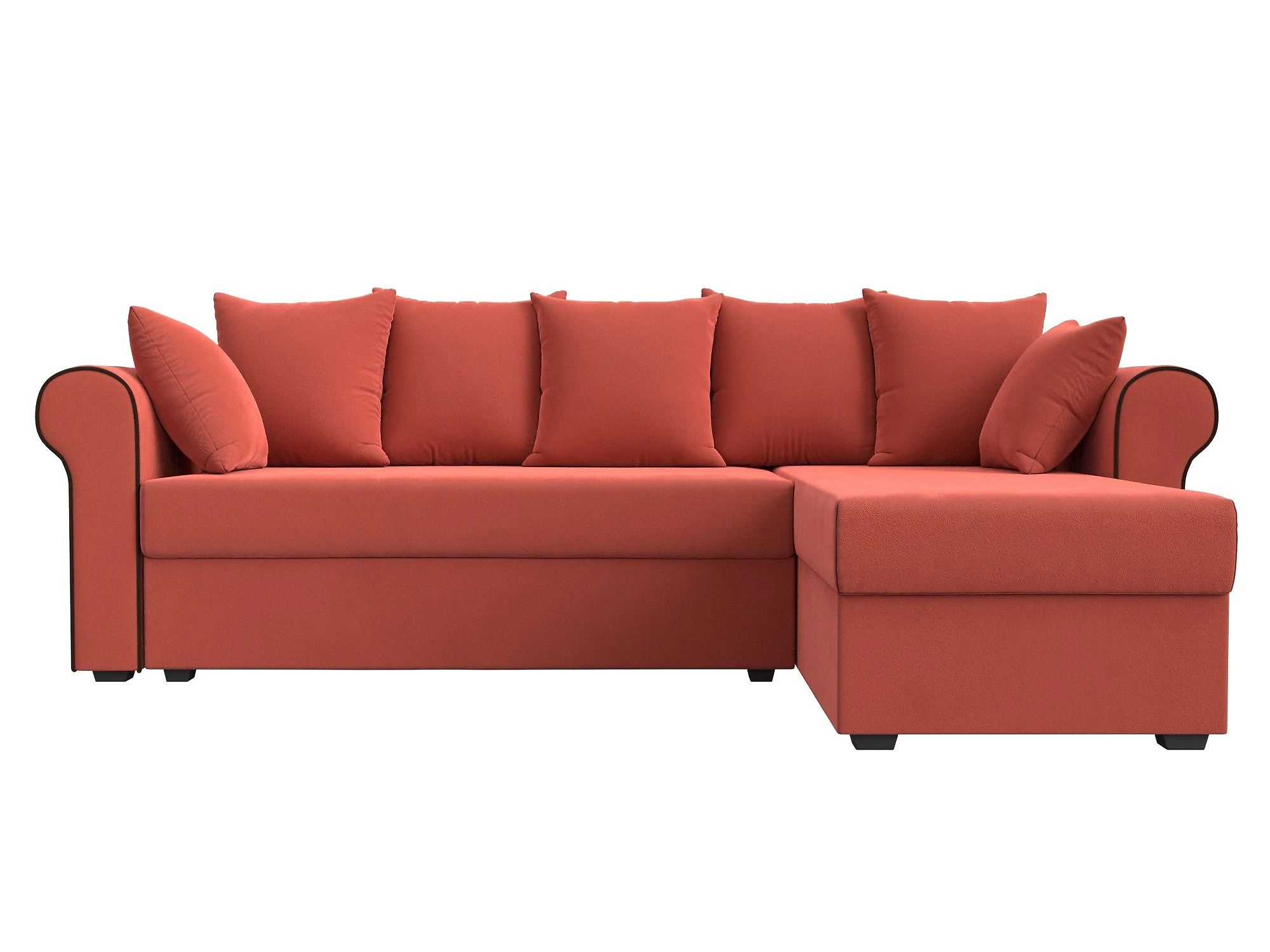 Угловой диван красный Рейн Дизайн 5