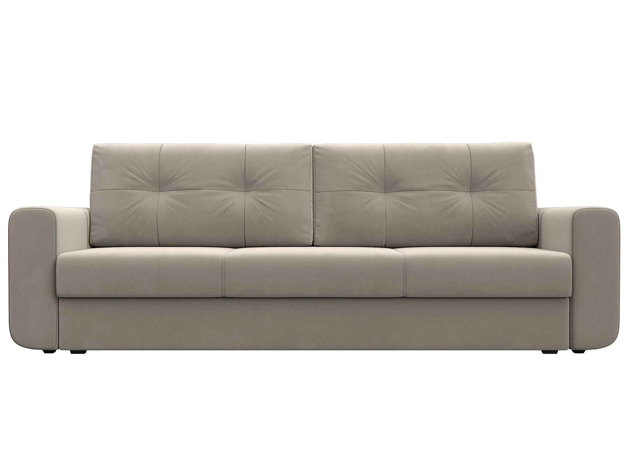 Бежевый прямой диван Лига-031 Дизайн 1