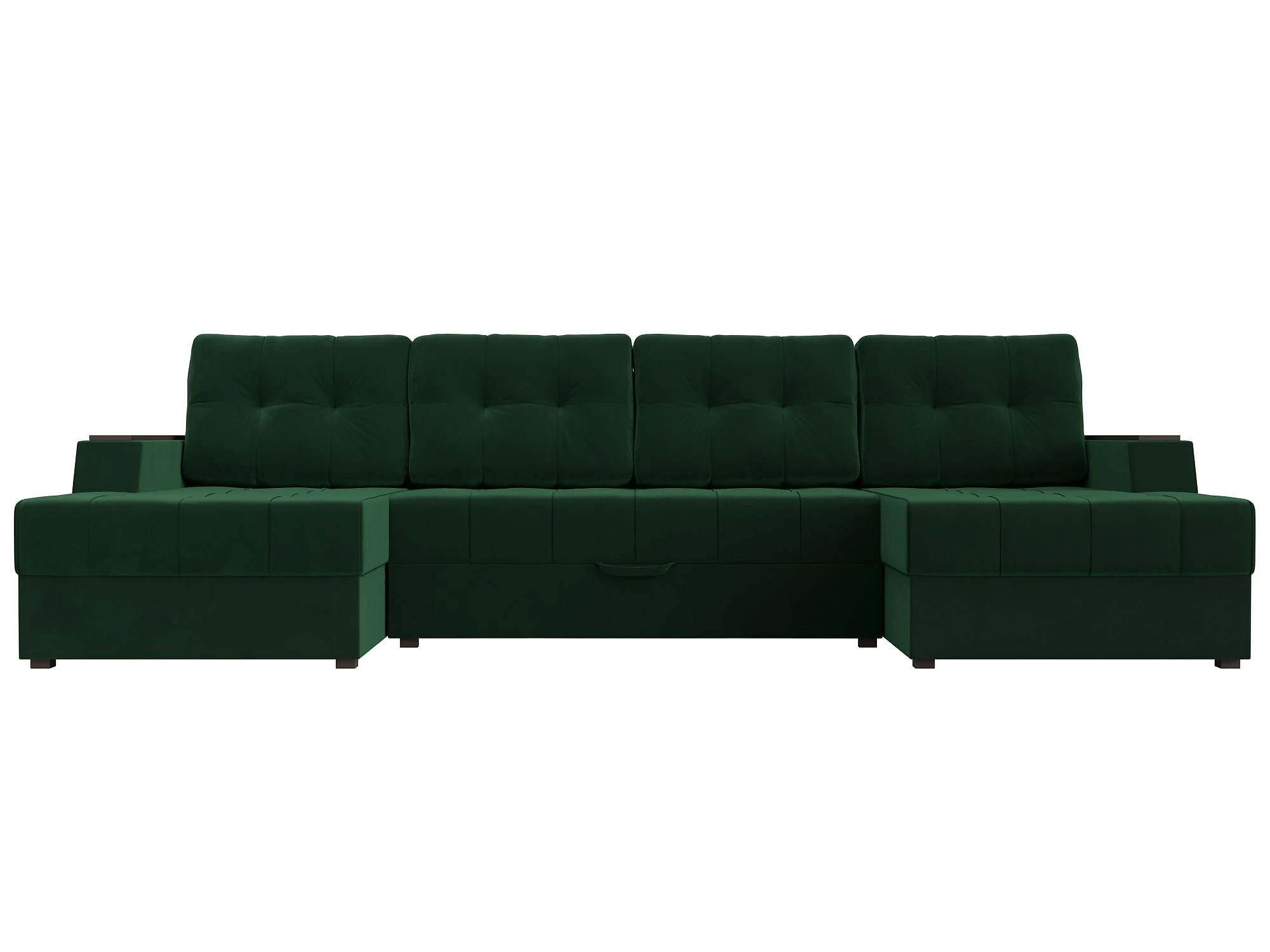 Модульный диван с оттоманкой  Эмир-П Плюш Дизайн 3