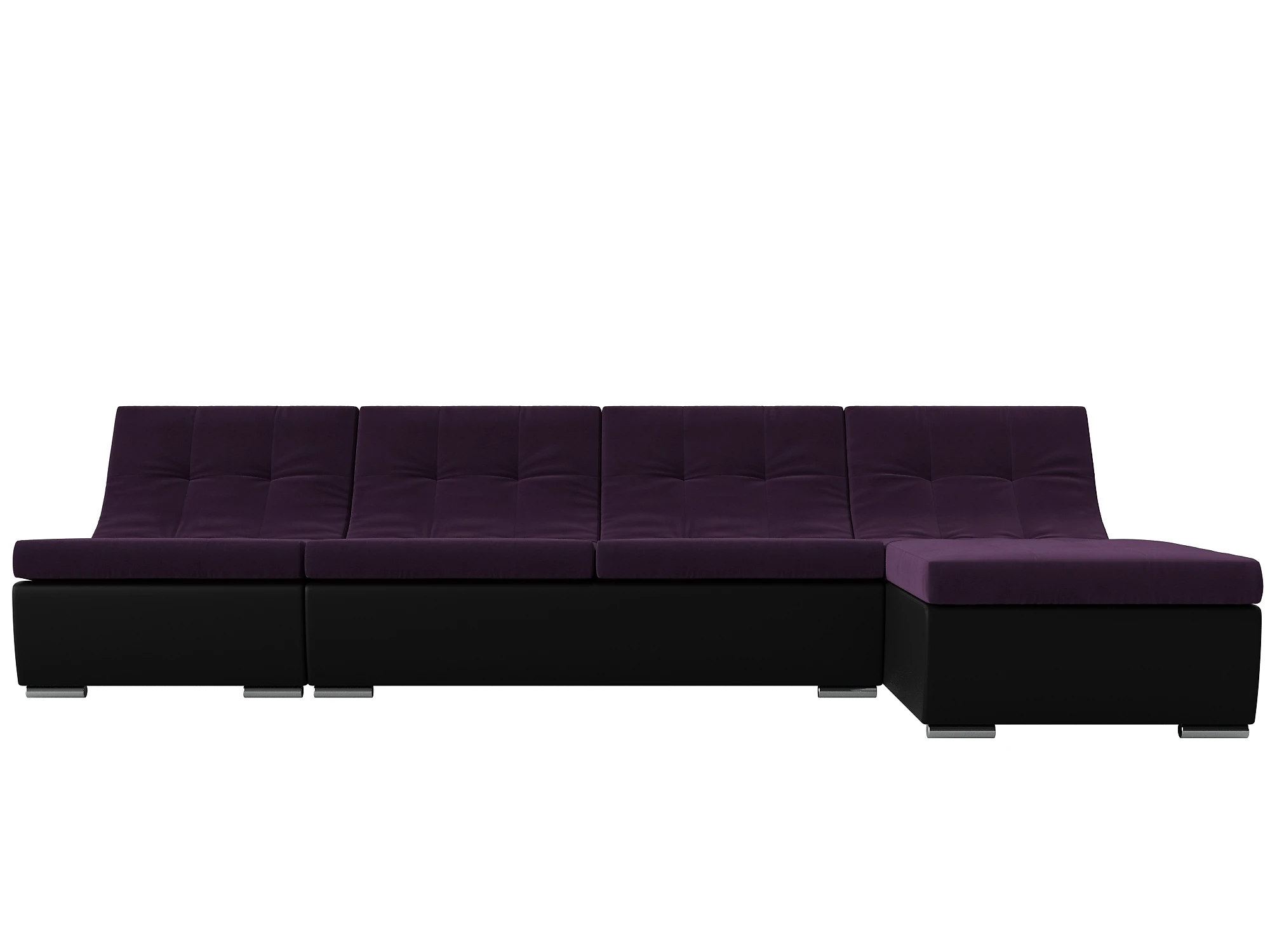  угловой диван с оттоманкой Монреаль Плюш Дизайн 7