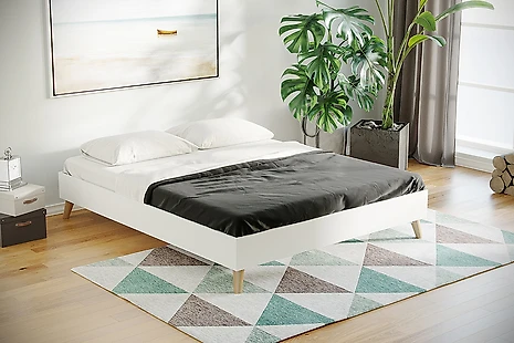 кровать в стиле минимализм Дарлайн-160 с матрасом