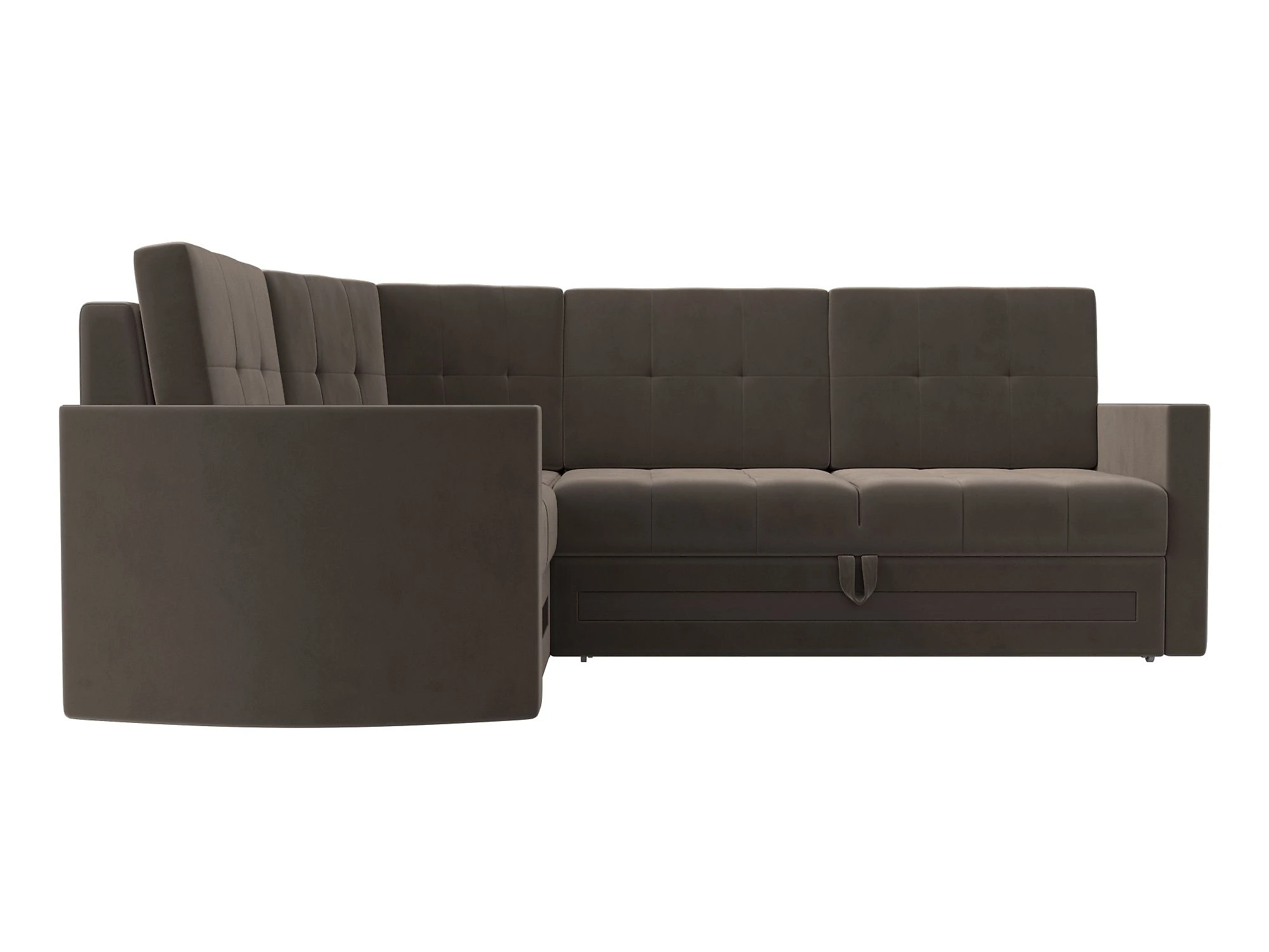 Угловой диван из ткани антикоготь Белла Плюш Дизайн 9