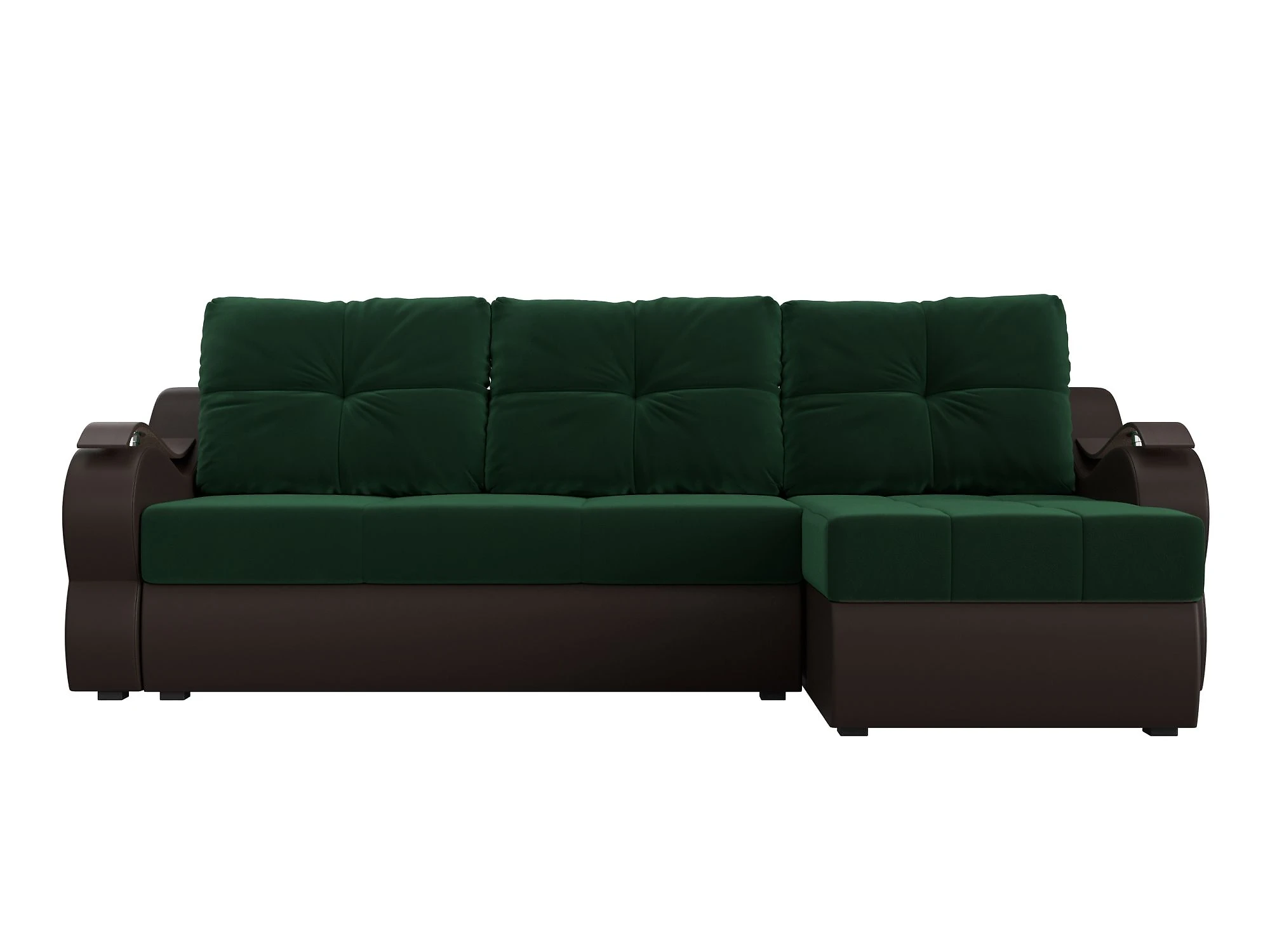 Угловой диван с полкой Меркурий Плюш Дизайн 4