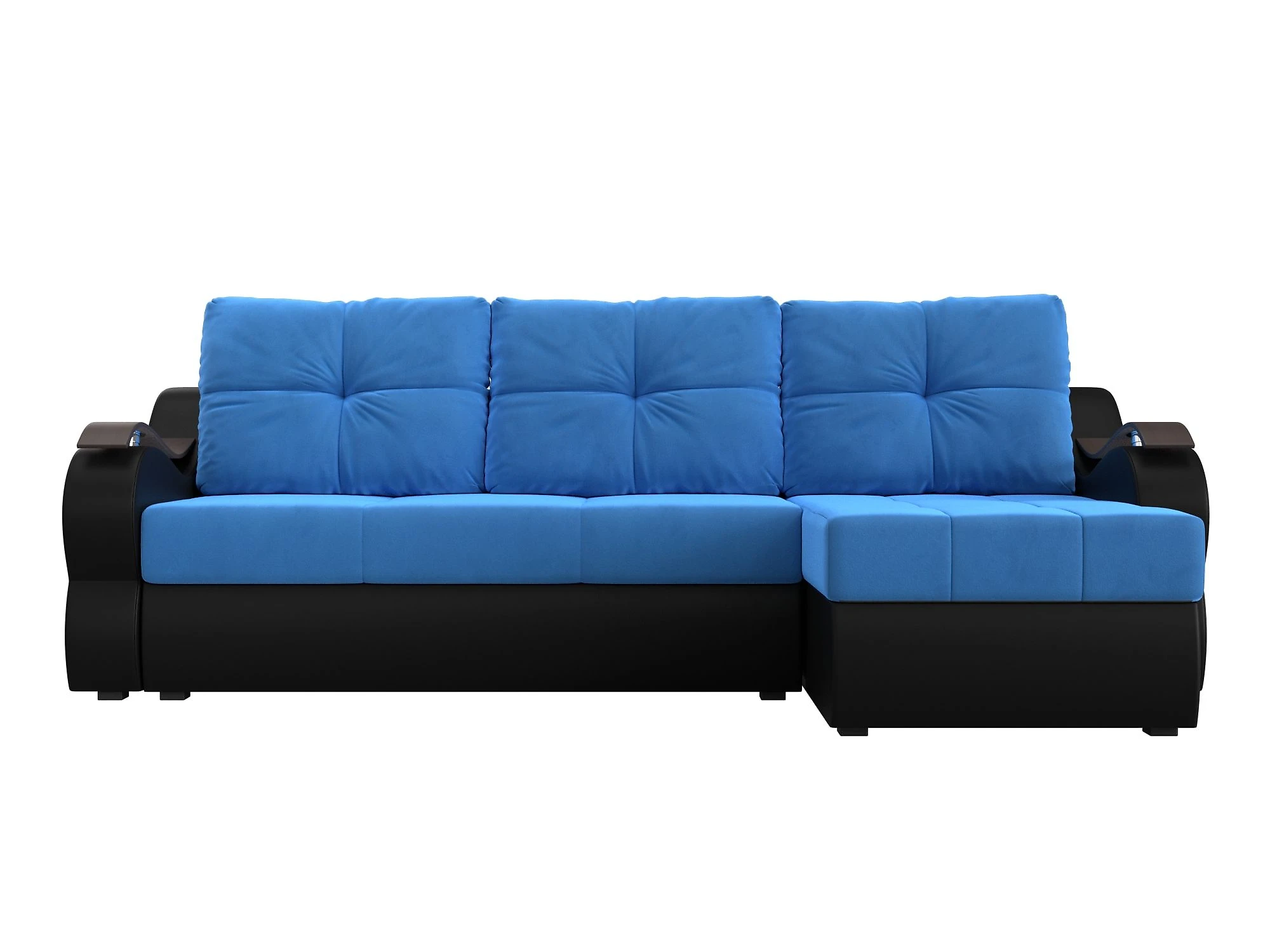 Угловой диван с ящиком для белья Меркурий Плюш Дизайн 8