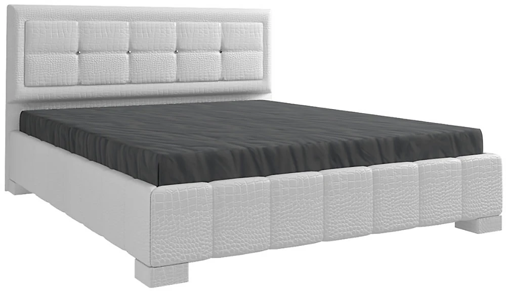 Двуспальная кровать с подъемным механизмом 228 Белая