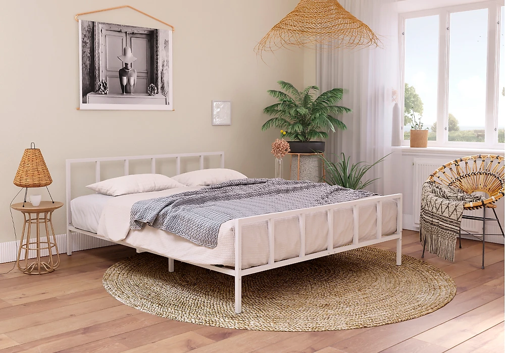 кровать в стиле минимализм Остин Вайт 160х200